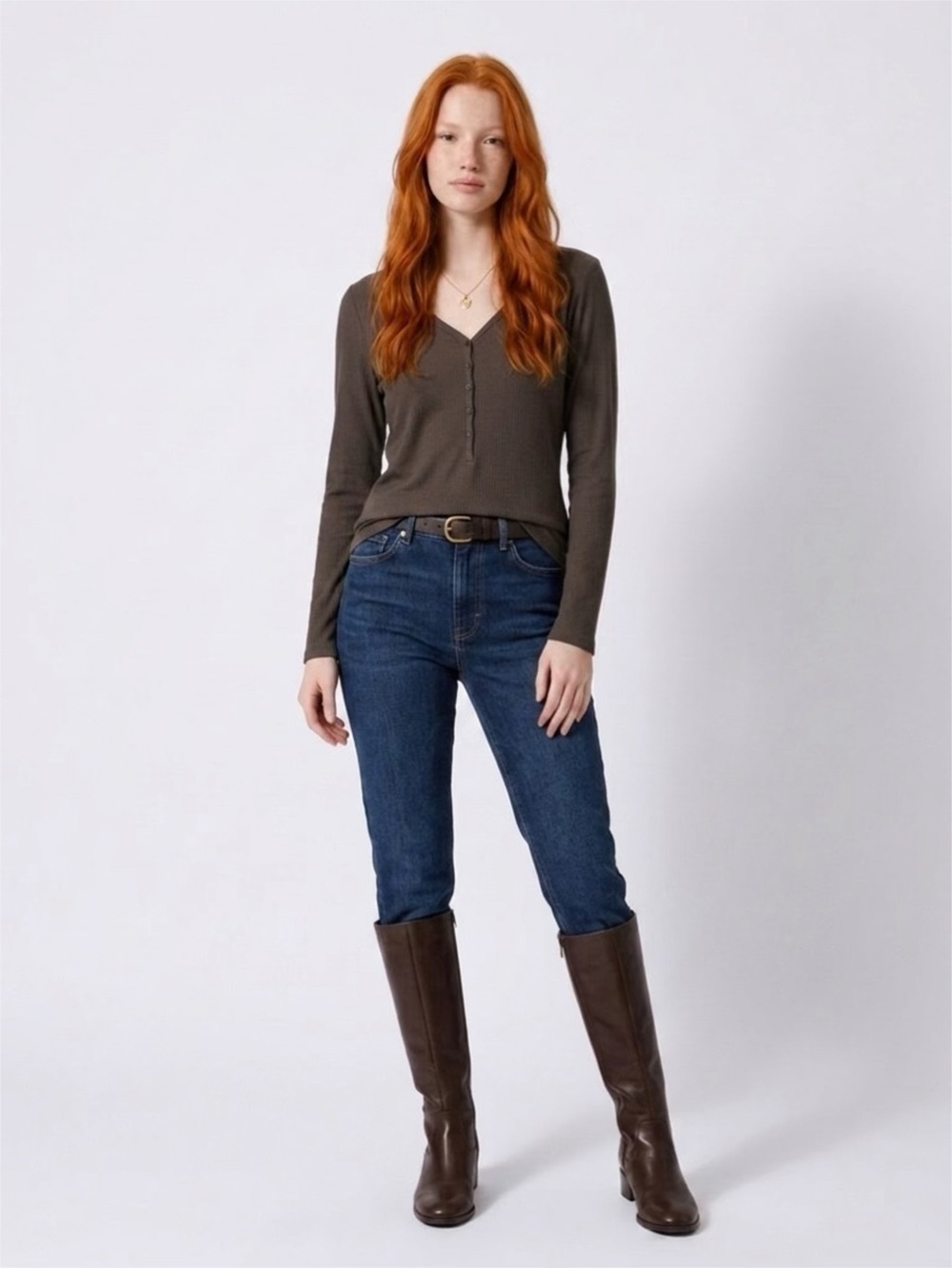 Old Navy Dark Green Paisley Top